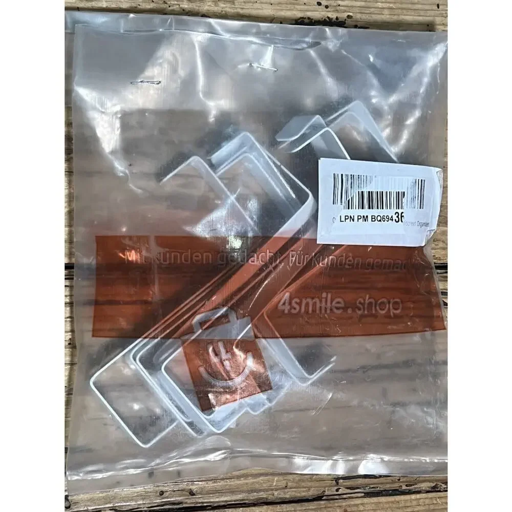 Stainless Steel 8 Pack Over Door Hooks White NWT